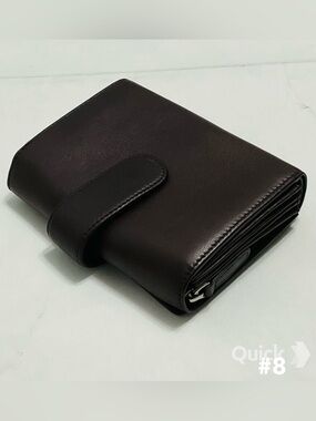 New Leather Wallet with Zipper Coin Pocket
